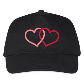 heart - Casquette de baseball Enfant - noir - Devant