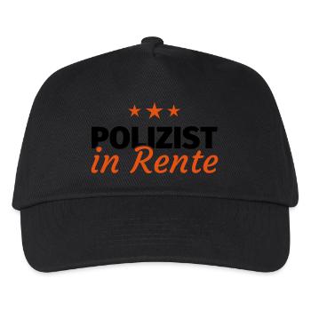 Polizist Rente - Kinder Basecap - Schwarz - Vorne