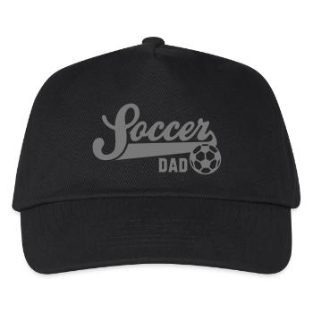 Soccer DAD - Kinder Basecap - Schwarz - Vorne