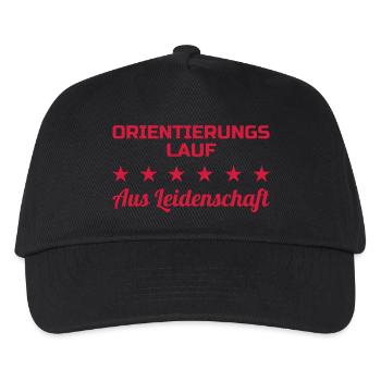 Orienteering / Orienteer / Orientierungslauf - Kinder Basecap - Schwarz - Vorne