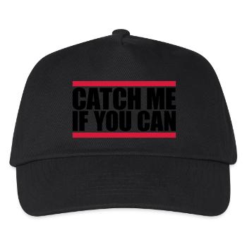 Rote Balken Catch - Kinder Basecap - Schwarz - Vorne