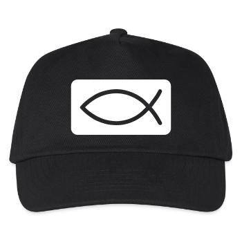 Fish Christian Jesus - Kids’ Baseball Cap - black - Front