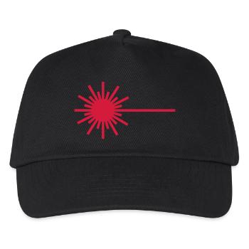 Laser-svg - Kinder Basecap - Schwarz - Vorne