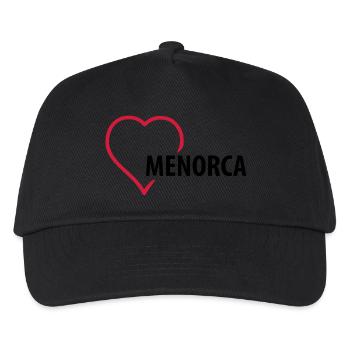 menorca__f2 - Kids’ Baseball Cap - black - Front