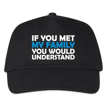 you would understand quote - Kids’ Baseball Cap - black - Front