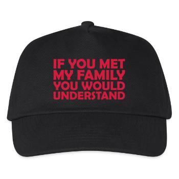 you would understand quote - Kids’ Baseball Cap - black - Front