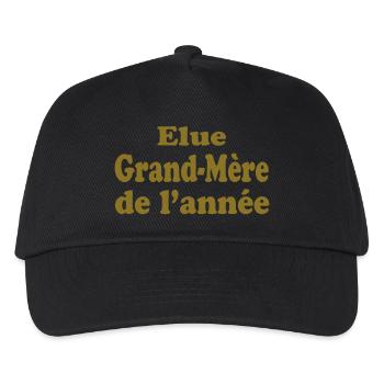 Voted Grandmother of the Year - Kids’ Baseball Cap - black - Front