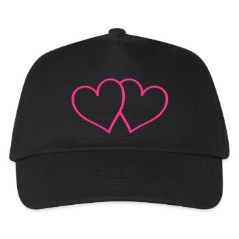 Hearts Heart - Kids’ Baseball Cap - black - Front