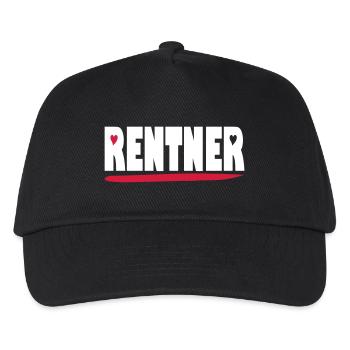 endlich Rentner - Kinder Basecap - Schwarz - Vorne