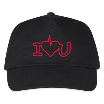 i love you - Kinder Basecap - Schwarz - Vorne