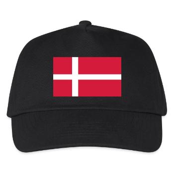 denmark flag - Casquette de baseball Enfant - noir - Devant