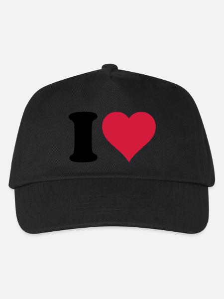 I_love - Kids’ Baseball Cap - black