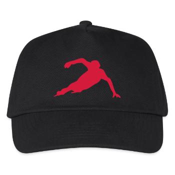 speed skating skateur1 - Casquette de baseball Enfant - noir - Devant