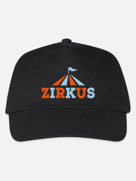 Zirkus - Kinder Basecap - Schwarz