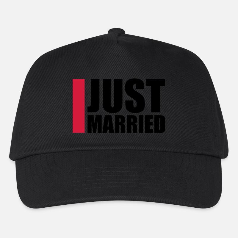 Just Married Logo-Design - Casquette de baseball Enfant - noir