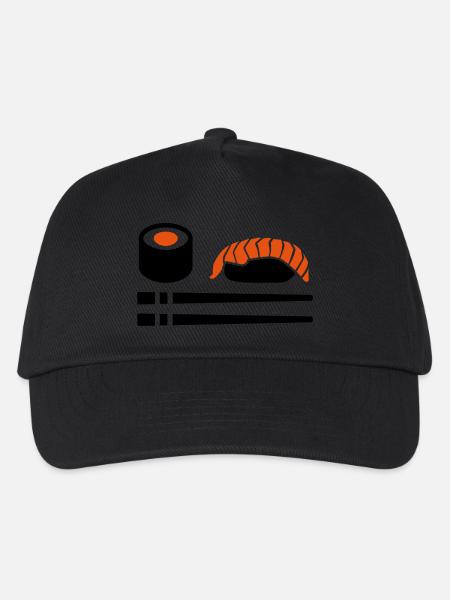 Sushi - Kinder Basecap - Schwarz