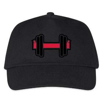 Dumbbell - Kids’ Baseball Cap - black - Front