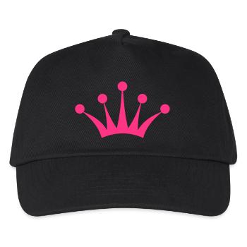 Princess Crown - Casquette de baseball Enfant - noir - Devant