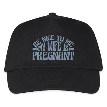 ma femme est enceinte - Casquette de baseball Enfant - noir - Devant