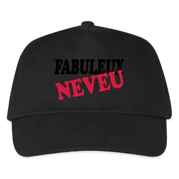 FABELHAFTER NEFFE - Kinder Basecap - Schwarz - Vorne