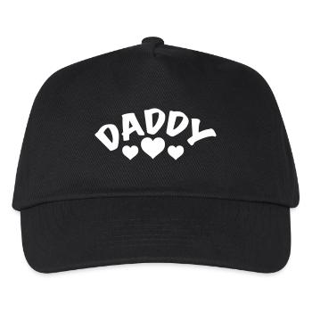 Dad / Daddy / Dad / Heart / i love my dad 1c - Kids’ Baseball Cap - black - Front