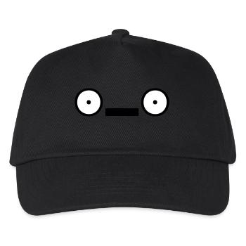 Japanische Emoticons 101 Kaomoji NJ - Kinder Basecap - Schwarz - Vorne