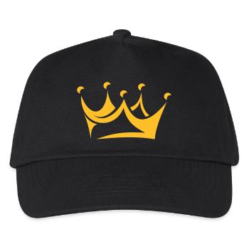 Krone - Kinder Basecap - Schwarz - Vorne
