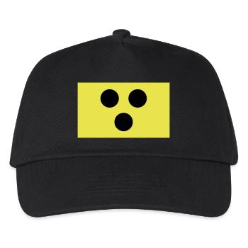 Blindenbinde - Kinder Basecap - Schwarz - Vorne