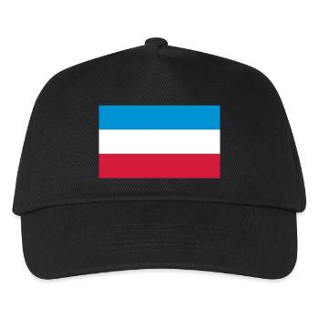 Schleswig-Holstein Fahne - Kinder Basecap - Schwarz - Vorne