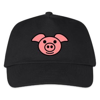 pig - Kinder Basecap - Schwarz - Vorne