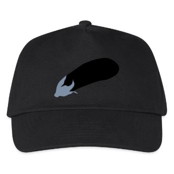 Eggplant - Kids’ Baseball Cap - black - Front