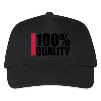 100 Procent Quality Design - Kids’ Baseball Cap - black - Front