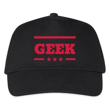 gamer gaming geek game spiel spieler - Kinder Basecap - Schwarz - Vorne