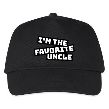 im the favorite uncle - Kinder Basecap - Schwarz - Vorne