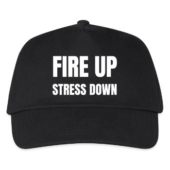 Allumer, augmenter, réduire le stress - Casquette de baseball Enfant - noir - Devant