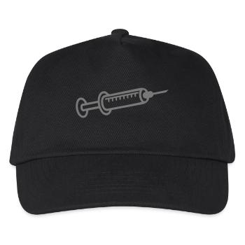 spritze - Kinder Basecap - Schwarz - Vorne
