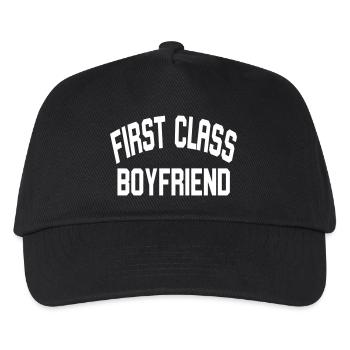 First Class Boyfriend - Kids’ Baseball Cap - black - Front