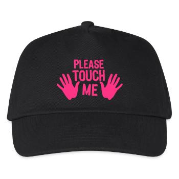 please touch me touch me hand hand - Kids’ Baseball Cap - black - Front