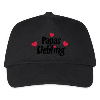 Papa - Kinder Basecap - Schwarz - Vorne