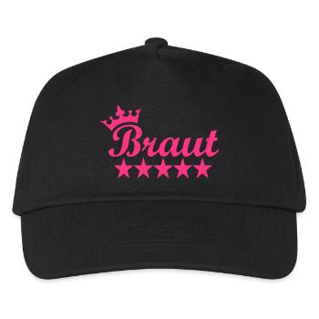 Braut - Kinder Basecap - Schwarz - Vorne