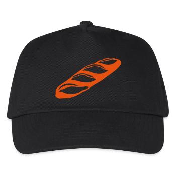 baguette bread 1 - Kids’ Baseball Cap - black - Front