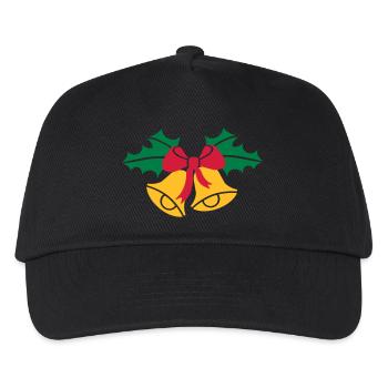 Cloche Noël - Casquette de baseball Enfant - noir - Devant