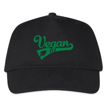 Vegan - Casquette de baseball Enfant - noir - Devant