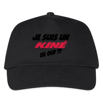 Je suis un kiné de ouf !!! 222 - Casquette de baseball Enfant - noir - Devant
