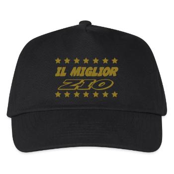 Il miglior zio 222 - Kids’ Baseball Cap - black - Front