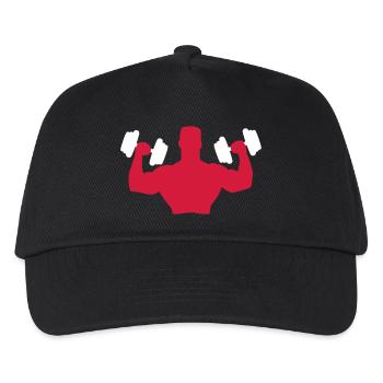 Muscle Man Training - Casquette de baseball Enfant - noir - Devant