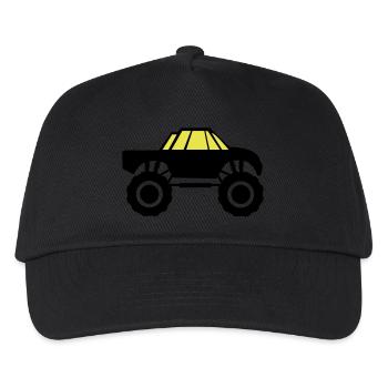 monster truck - Kinder Basecap - Schwarz - Vorne