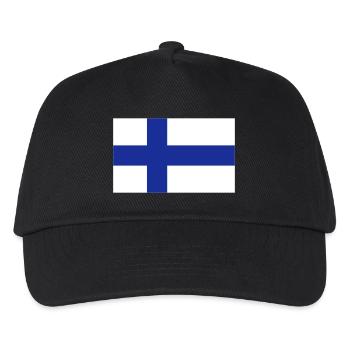 Finnland - Kinder Basecap - Schwarz - Vorne