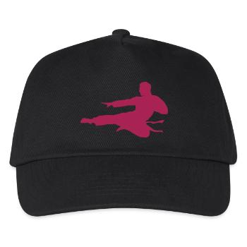 Kampfsport male de - Kinder Basecap - Schwarz - Vorne