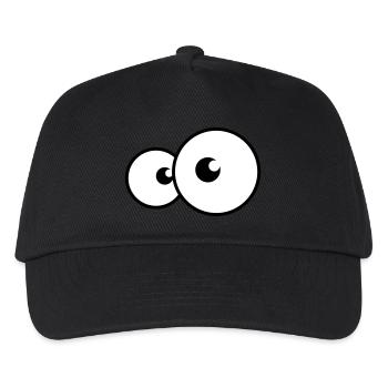 augen - Kinder Basecap - Schwarz - Vorne